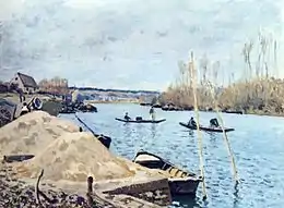 La Seine à Port-Marly - Les piles de sableAlfred Sisley, 1875Art Institute, Chicago.