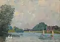 Alfred Sisley, La Tamise à Hampton Court, 1874, huile sur toile, 38,1 x 55,2 cm