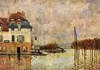 L'Inondation à Port-Marly (1876), Paris, musée d'Orsay.