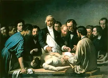 La Leçon d'anatomie de Velpeau à la Charité (1864), musée des Beaux-Arts de Tours.