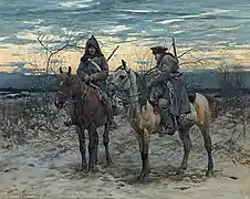 Patrouille à cheval, 1878