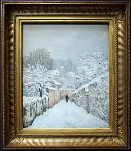 La Neige à Louveciennes, 1875, Alfred Sisley.
