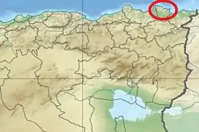 Localisation du massif de l'Edough au Nord-Est de l'Algérie