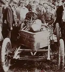 Algernon Lee Guinessvainqueur 1906sur Darracq 200 hp.