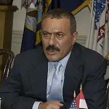 Ali Abdullah Saleh,président yéménite,photographié en 2004.