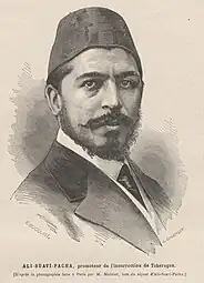 Ali Suavi, illustration pour Le Monde illustré d'après Étienne-Gabriel Bocourt (1878).