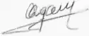 signature d'Aliagha Vahid