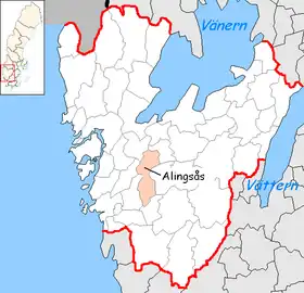 Localisation de Alingsås