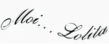 Logo du single "Moi Lolita" d'Alizée