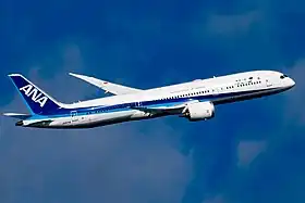 Boeing 787 de la compagnie All Nippon Airways, client de lancement.