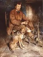 Maurice Rollinat et son chien (1898), Châteauroux, musée Bertrand.