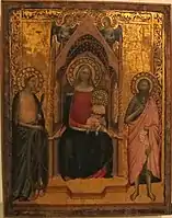 Madone en Trône et saints, 1380/90, Fabriano