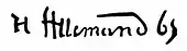 signature de Louis-Hector-François Allemand