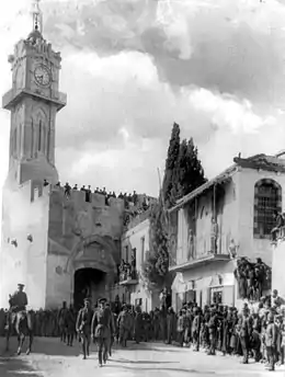 Allenby entrant à Jérusalem en 1917.