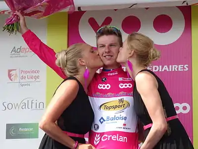 Zico Waeytens, vainqueur du classement des sprints du Tour de Wallonie 2014.