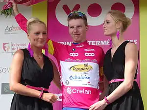 Zico Waeytens, vainqueur du classement du meilleur sprinteur du Tour de Wallonie 2014.