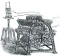Plan d'un générateur électrique pour lampe à arc (1895)