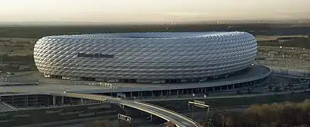 Allianz Arena, stade des clubs professionnels de football de Munich.