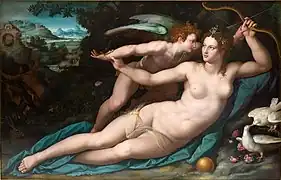 Alessandro Allori, Vénus et Cupidon.