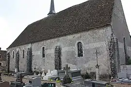 L'église, mur nord.