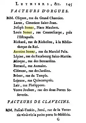 Almanach musical de 1775