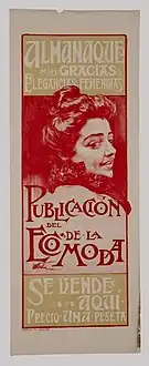 Eco de la moda (1900), affiche lithographiée.