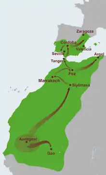 1086-1142 : conquête almoravide (Maghreb et al-Andalus)