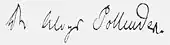 signature d'Aloys Pollender