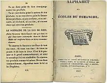 Alphabet des Écoles du dimanche (1827)