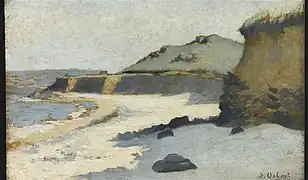 Falaises à Diélette (1889), collections du Musée d'Orsay.