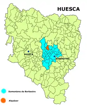 Localisation de Alquézar