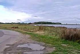 Alrø dans le fjord Horsens vu du sud-ouest.