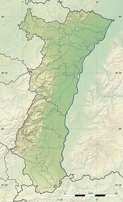 Voir sur la carte topographique d'Alsace