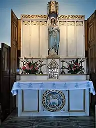 L'autel de la Vierge.