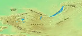Carte de localisation des monts Saïan.