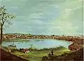 Providence from Across the Cove (1818), Rhode Island Historical Society (en).