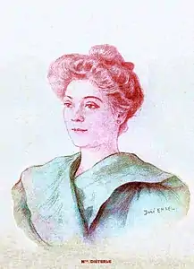 Portrait d'Amélie Diéterle, publié dans La Revue théâtrale, no 5, décembre 1902.