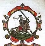 Blason de la principauté de Mstsislaw, 1672