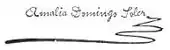 signature d'Amalia Domingo