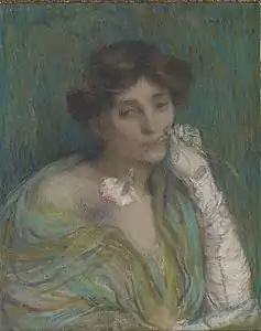 Femme à l'œillet (1908), pastel, Paris, musée d'Orsay.