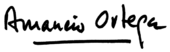 signature d'Amancio Ortega