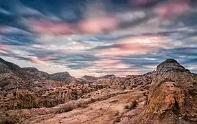 Désert de Tabernas en Espagne.