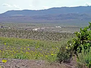 La vallée de la rivière Amargosa en février 2005.