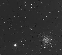 NGC 5466 imagé à l'aide d'un télescope amateur.