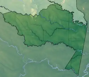 Localisation du trapèze amazonien dans le département d'Amazonas, au sud de la Colombie.