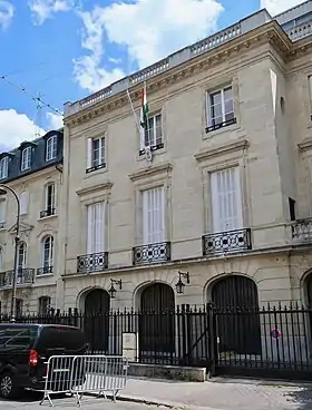 Vue de la mission diplomatique