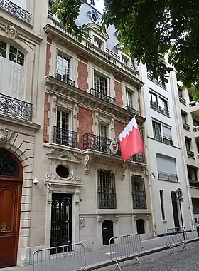 Vue de la mission diplomatique