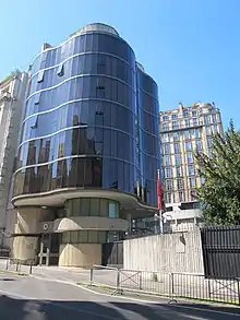 Chancellerie de l'ambassade au 16 avenue de Lamballe.