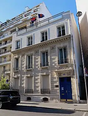L'ambassade royale du Cambodge à Paris.