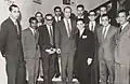 Les membres de l'ambassade du Maroc lors de la fête du trône (3 mars 1970)